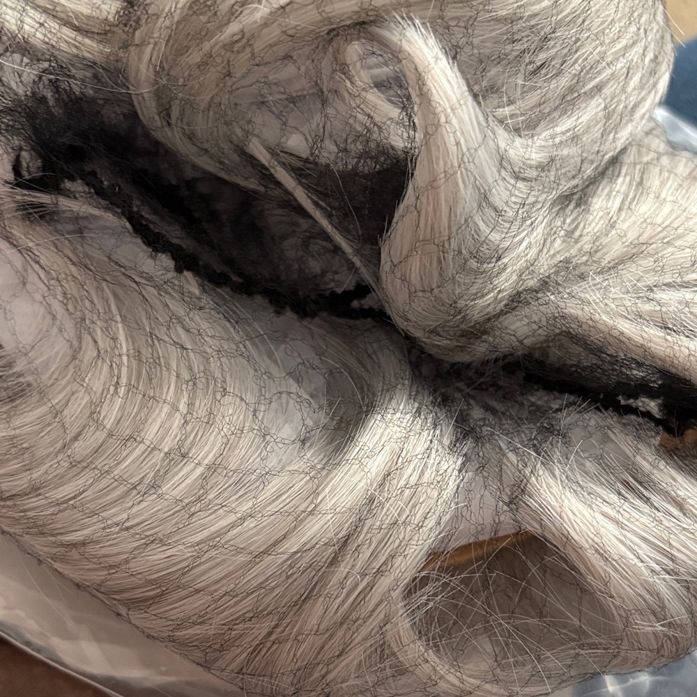 3 pack! Synthetic Fiber Hair Extension - Silver - Picture 11 of 12